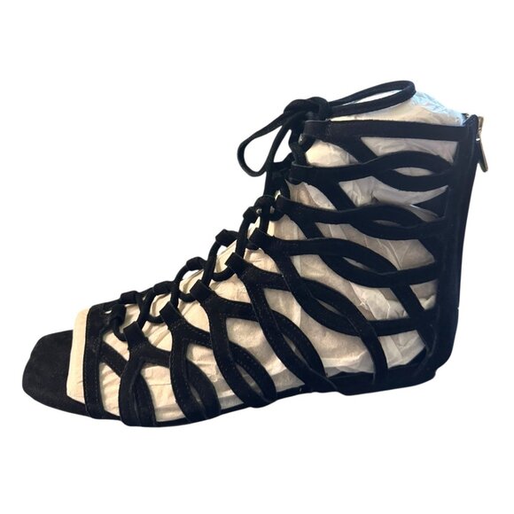 Sam Edelman Black Strappy Gladiator Sandals Size 7 NWB - Picture 1 of 8